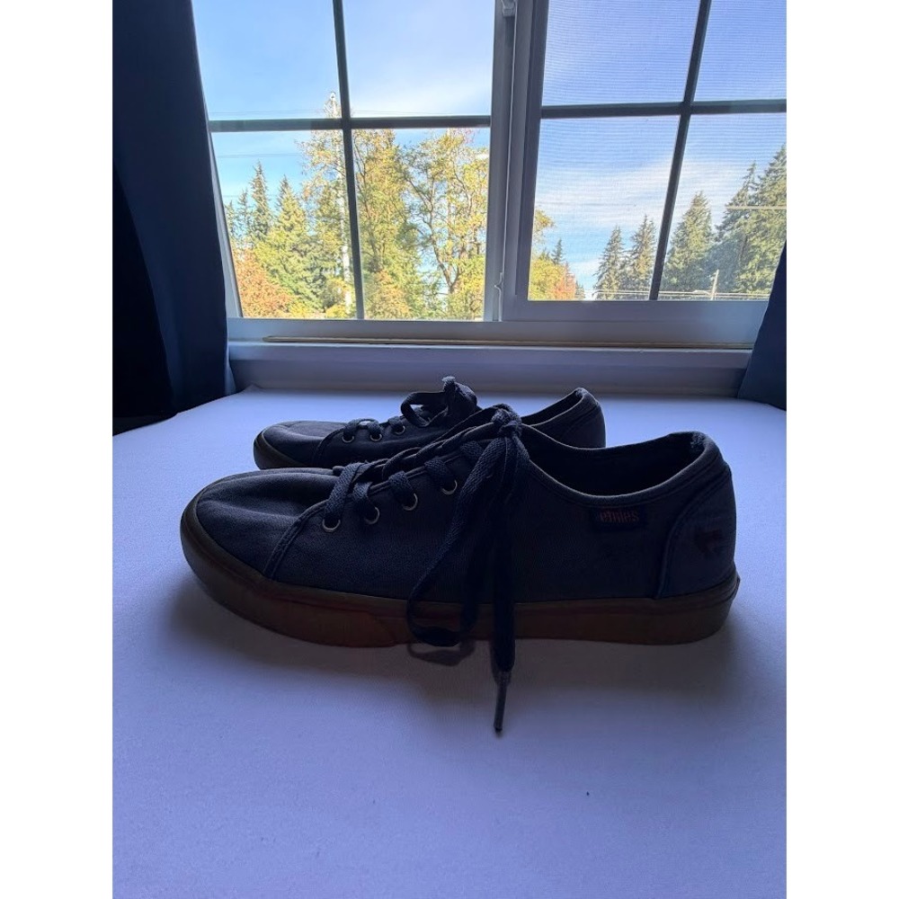 Etnies Mens Canvas Lace Navy Blue Gum Sole Skate Shoes 555017802 Size 10